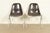 Mid-Century Modern Charles & Ray Eames for Herman Miller DSS Seal Brown Stacking Shell Chairs | Pair For Sale - Image 3 of 17