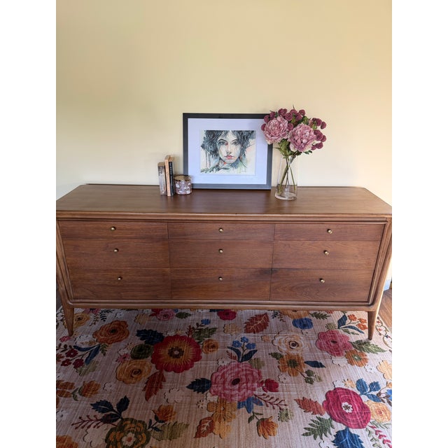 Stunning John Stuart Inc. Facade Mt. Airy MCM dresser carefully restored to excellent condition. Chips from the original...