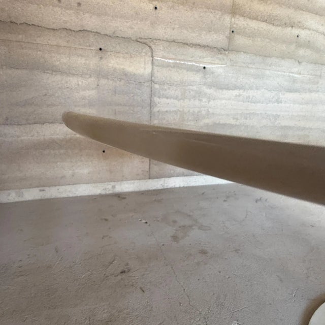 Mid-Century Modern Eero SaarinenKnoll Oval Tulip Pedestal Table Cristallo Quartz For Sale - Image 9 of 11