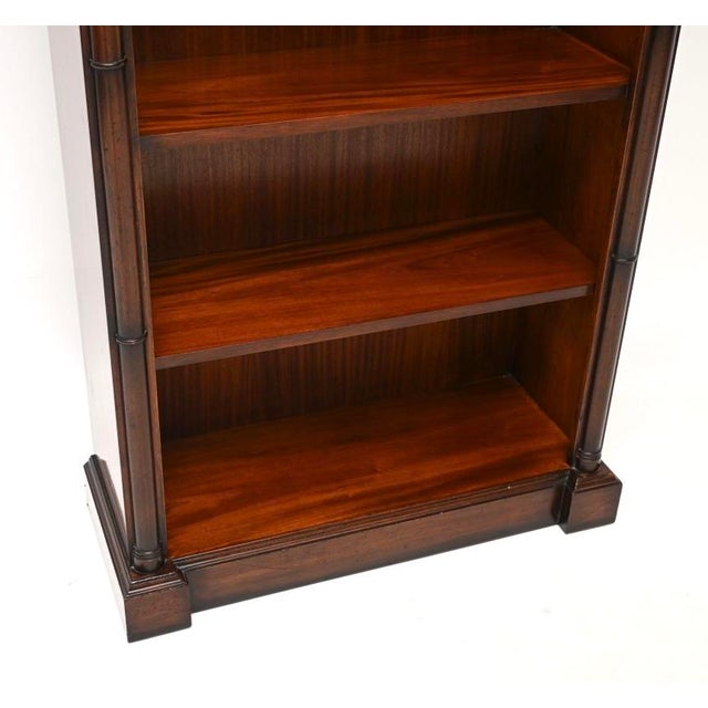 Wood Antique Georgian Style Open Bookcase, 1950s For Sale - Image 7 of 10