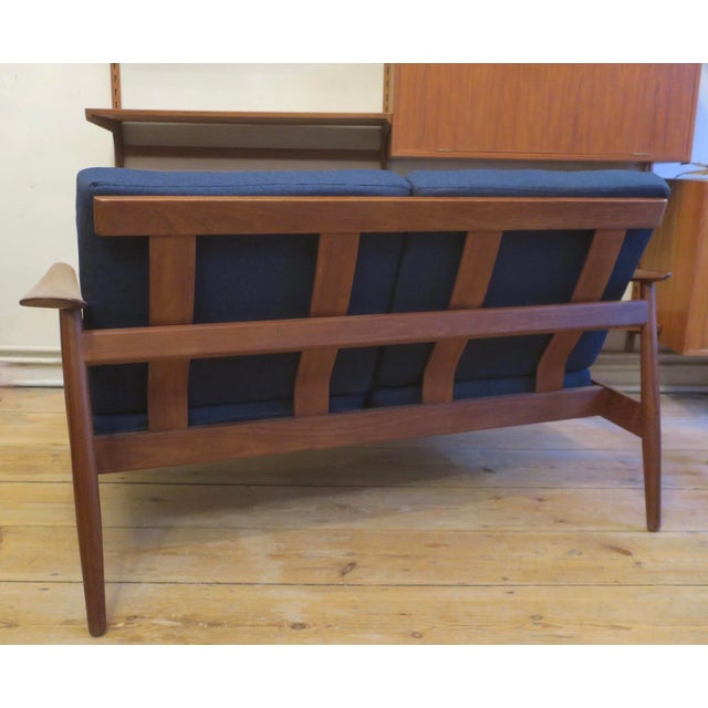 FD 164 Two-Seater Teak Sofa by Arne Vodder for France and Sohn, Denmark, 1960s For Sale - Image 8 of 9