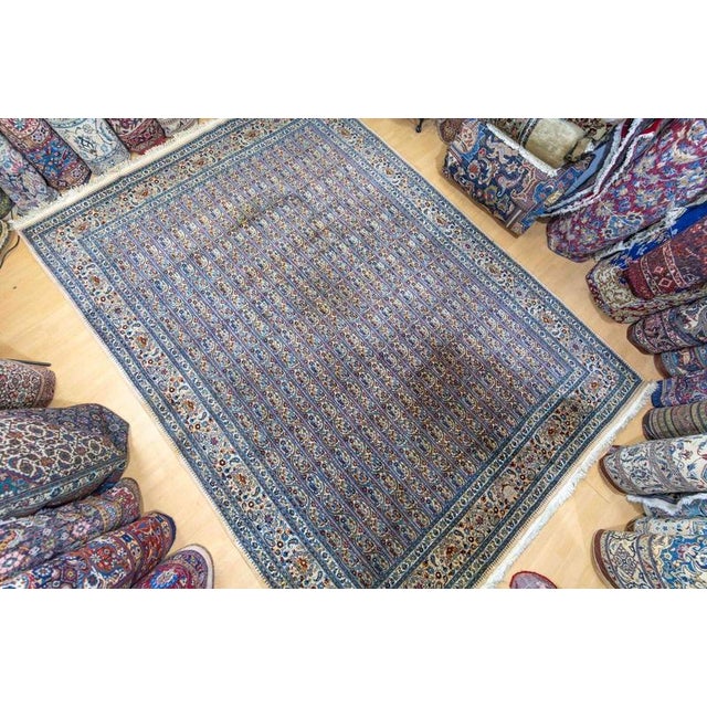 Vintage Hand-Knotted Birjand Rug For Sale - Image 3 of 18