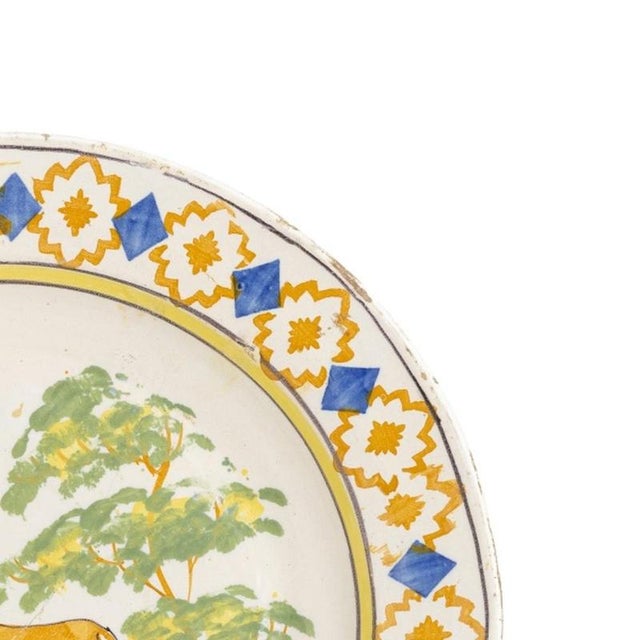 19th Century Earthenware Plate For Sale - Image 4 of 6