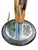 Mid-Century Modern Vintage Mid Century Modern Mushroom Style Dome Table Lamp in Chrome For Sale - Image 3 of 6