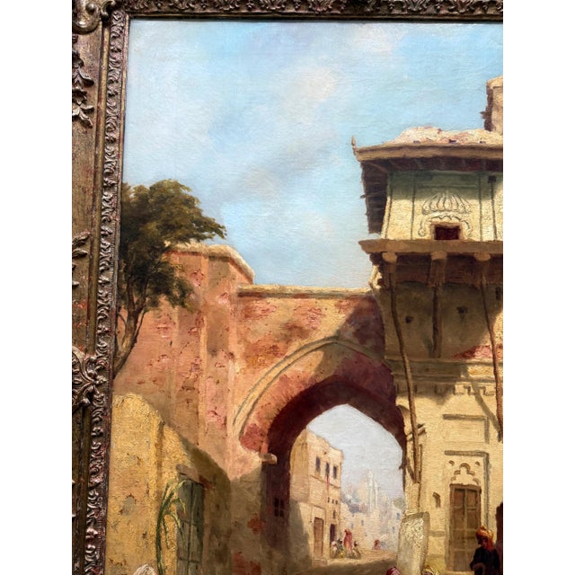 Orientalist Painting of Cairo by Austrian Artist Franz Richard Unterberger For Sale - Image 9 of 15