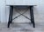 Spanish 1900s Walnut Side Table with Single Drawer and Iron Stretcher For Sale - Image 17 of 18