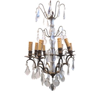 Louis XV Style Pampilles Cage Chandelier For Sale