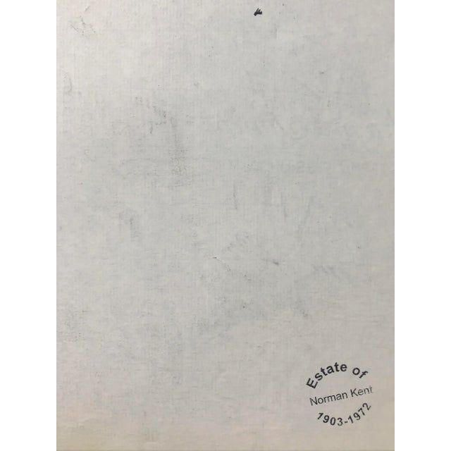 Traditional 1950s Norman Kent Landscape Drawing For Sale - Image 3 of 3