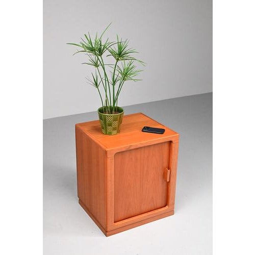 Silkeborg cabinet with sliding door with 1 adjustable shelf. This beautiful Danish Mid Century cabinet is made of teak and...