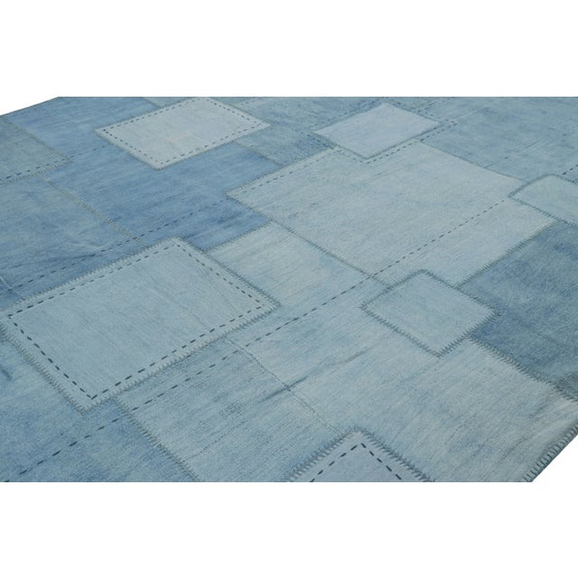 Hand woven in a wool flat weave, this 10x13 patchwork Kilim rug from Rug & Kilim uses Kendir, a kind of all-natural "bast"...