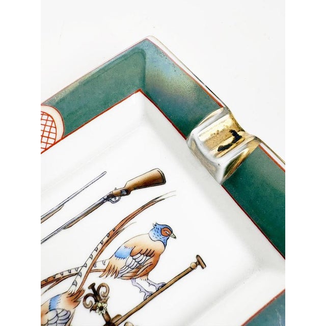 Gold Ceramic Ashtray in the style of Hermès, France, 1970s For Sale - Image 8 of 10