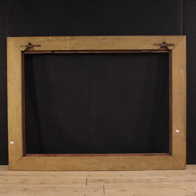 Vintage Italian Frame in Gilded Wood, 1950 For Sale - Image 9 of 14