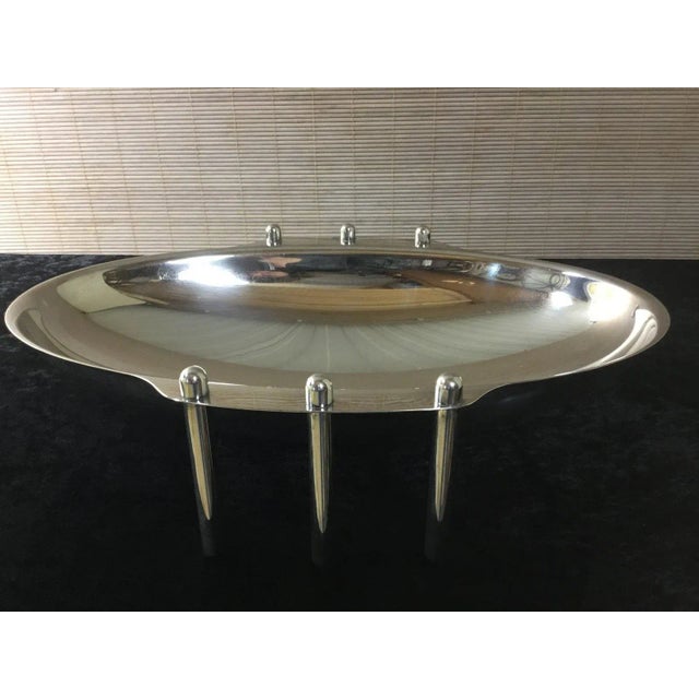 Italian Silver-Plated Fruit Bowl by G. Malimpensa for Mesa, 1980s For Sale - Image 16 of 16