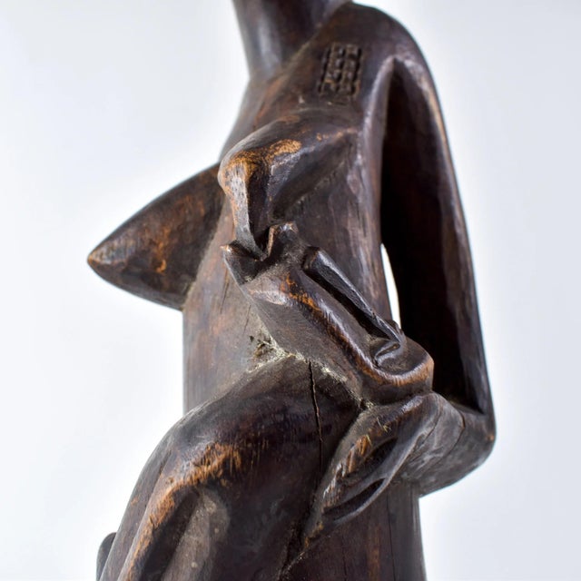 Early 20th Century Senufo Maternity Figure on Stool Côte d'Ivoire For Sale - Image 15 of 15
