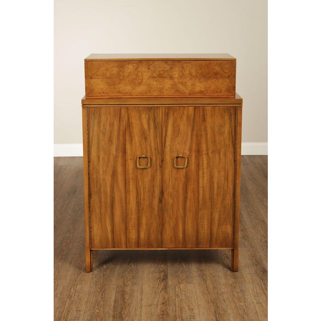 Widdicomb Mid-Century Modern Walnut & Burl Gentlemans Chest For Sale - Image 13 of 18