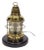 Brass Yacht Lantern with Fresnel Lens For Sale