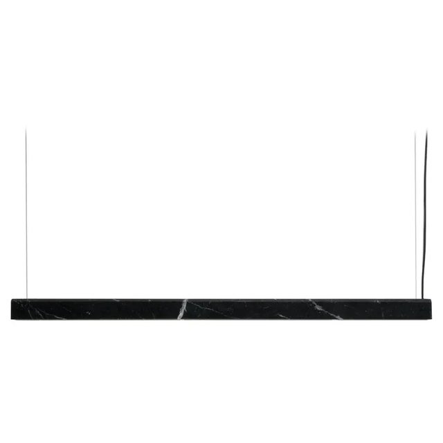 Not Yet Made - Made To Order Nero Marquina Poem Suspended Light by Lexavala For Sale - Image 5 of 5