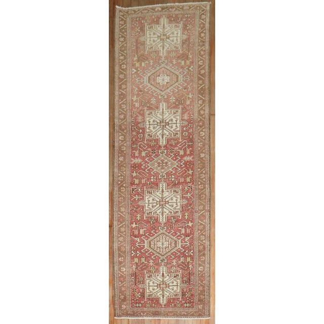 A very narrow Persian Heriz Karadja runner from the 2nd quarter of the 20th century. Measures: 2'3” x 7'2''