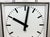 Large Industrial Square Double Sided Factory Ceiling Clock from Pragotron, 1970s For Sale - Image 18 of 18