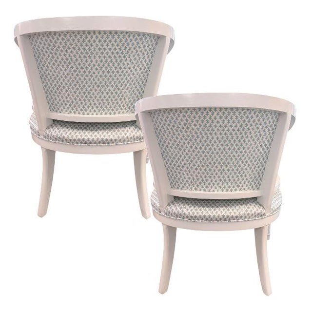 Vintage Cane Barrel Lounge Chairs – Pair For Sale - Image 4 of 8
