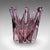 Mid-Century Modern Vintage Starburst Display Bowl, Czech, Bohemia Art Glass Fruit Dish, Mid Century For Sale - Image 3 of 10
