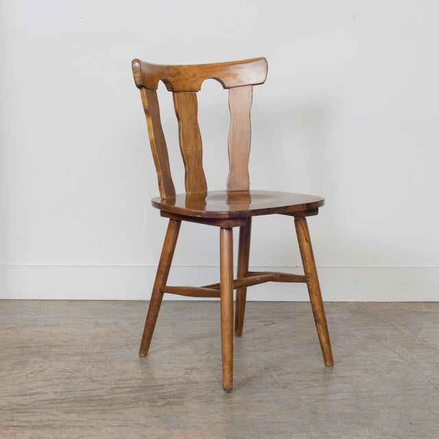 Brutalist 1950s French Wood Brutalist Chair For Sale - Image 3 of 12