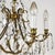 Vintage Brass and Crystal Chandelier 5 Light Baroque Rococo Revival Made in Sweden For Sale - Image 10 of 18
