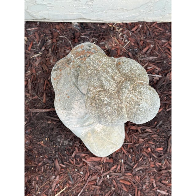 Gray Cast Stone Geisha Garden Ornament For Sale - Image 8 of 9