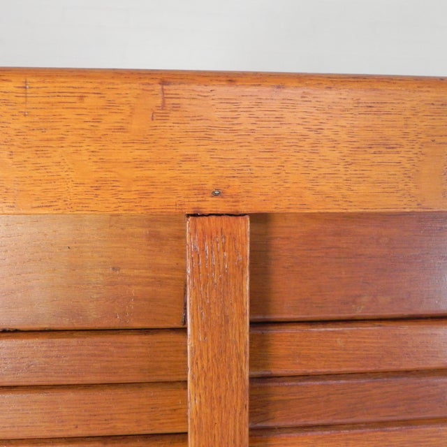 Oak Roller Shutter Box with 2 Shutters, 1930s For Sale - Image 11 of 18
