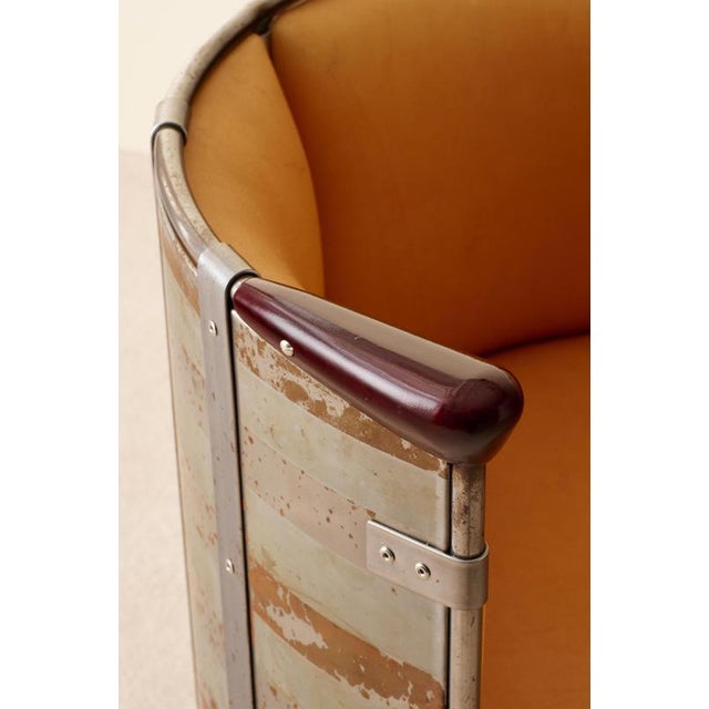 Mooseskin Armchair Edition 52/360 in Leather and Steel by Mats Theselius for Källemo, 1990s For Sale - Image 9 of 12