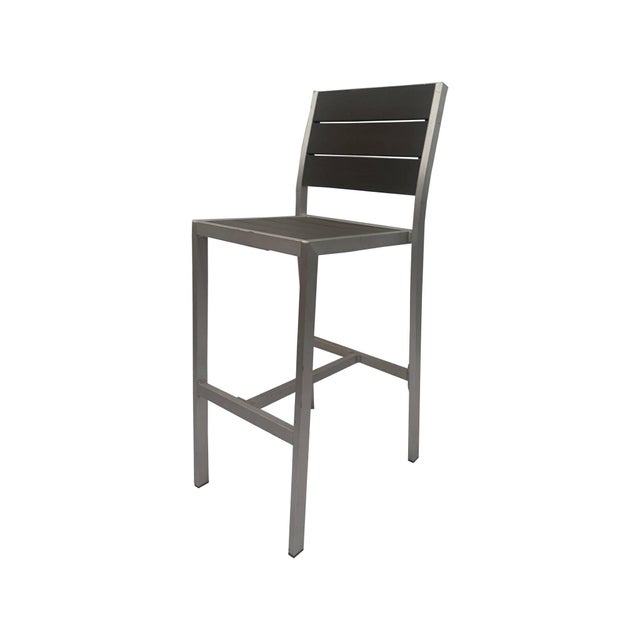 Contemporary Outdoor Aluminum Bar Stool Chairish