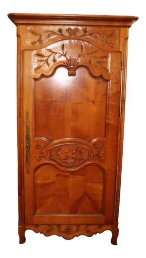 19th Century Victorian Marriage Armoire With Love Birds