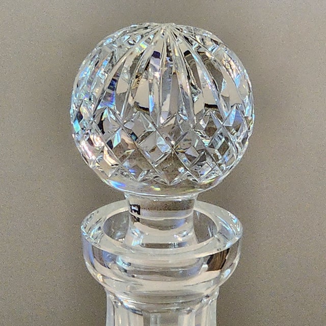 Lismore Roly Poly Cut Crystal Barware Decanter & Faceted Ball Stopper by Waterford For Sale - Image 10 of 13