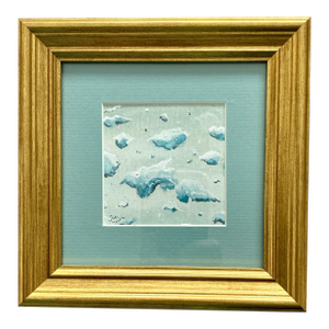 "Frozen Raindrops" Watercolor Painting by Sandra Wright
