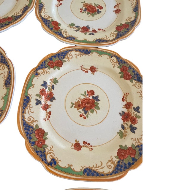 Late 19th Century Antique Imari Floral Gilded Age Loeser's Brooklyn Cavendish Dessert Plates - Set of 12 For Sale - Image 5 of 9