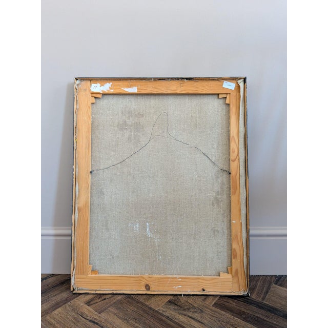 Mid-Century Modern 'The Gentleman' Vintage Swedish Figurative Portrait Oil Painting, Framed For Sale - Image 13 of 13