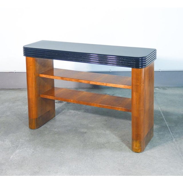 Italian Art Deco Wooden Console Table, 1930s For Sale - Image 9 of 18