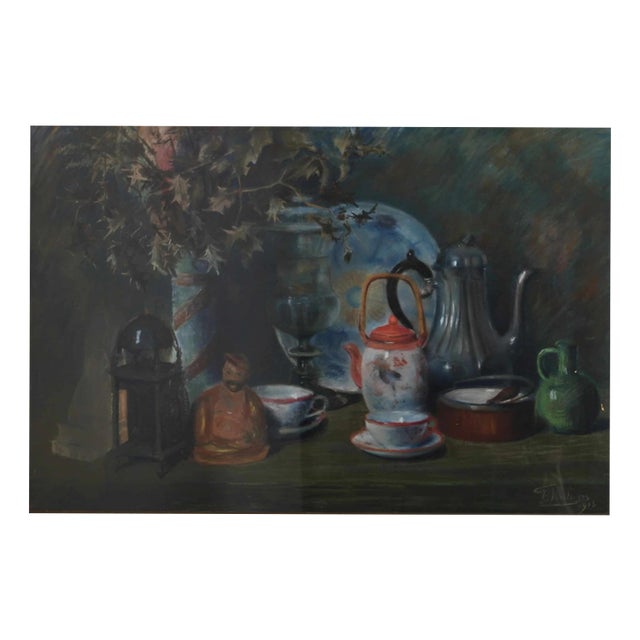 Gabrielle Bisschops, Still life, Pastel, Framed For Sale