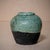 Teal Vintage Studio Pottery Raku Ceramic Teal and Black Vase With Crackle Glaze For Sale - Image 8 of 8
