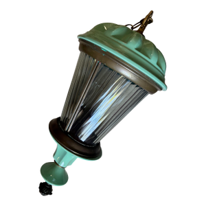 Vintage Painted Metal 3 Light Hanging Lantern