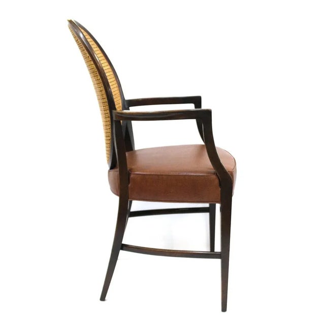 Brown Mid Century Modern Armchairs- Set of 4 - in the Style of Harvey Probber For Sale - Image 8 of 12