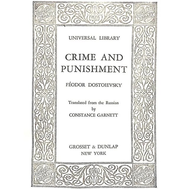 "Crime and Punishment" 1927 Dostoievsky, Feodor For Sale - Image 4 of 4