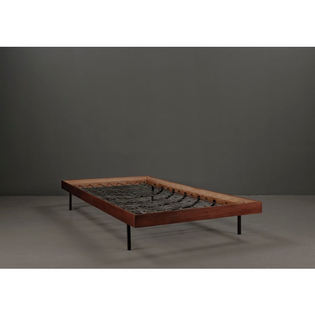 Black Bauhaus Daybed in Teak Veneer, 1960s For Sale - Image 8 of 18