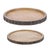 Elevate your home décor with this elegant Set of 2 Decorative Trays crafted from natural mango wood. Featuring warm tones...
