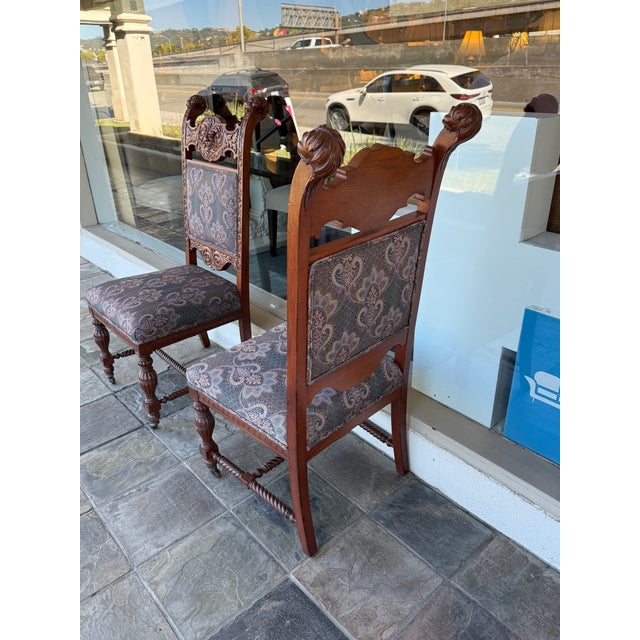 Renaissance Revival Dining Chairs, Pair For Sale - Image 13 of 15