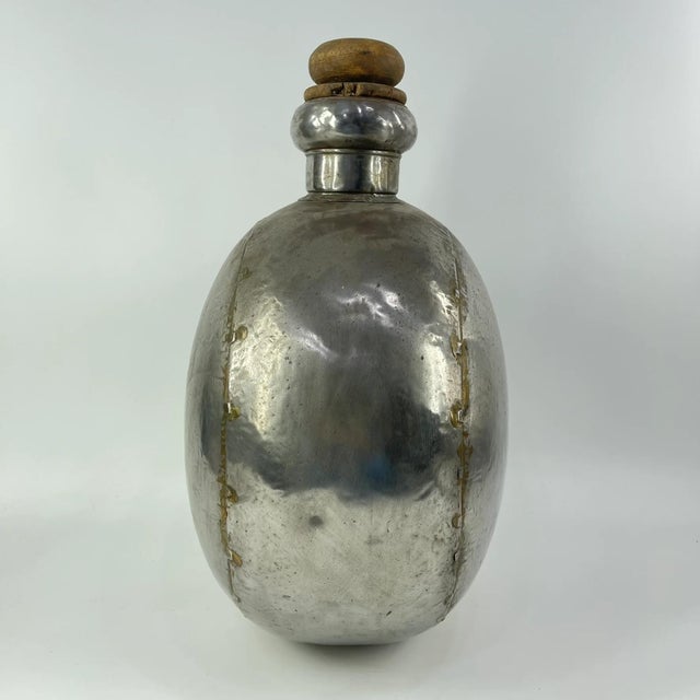 Early 20th Century Huge Indian Metal Bottle MATTER COLLECTION For Sale - Image 4 of 10