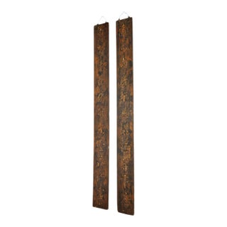 Pair of Antique Chinese Sign Panels For Sale