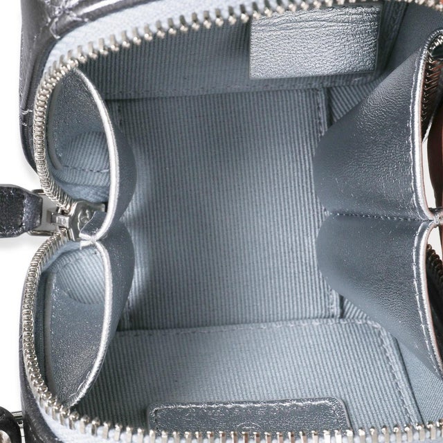 Metallic Lambskin Quilted Coco Punk Clutch With Chain For Sale In New York - Image 6 of 6