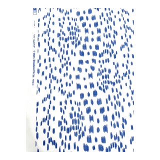 Brunschwig and Fils’ “Les Touches” Fabric Cadet Blue For Sale