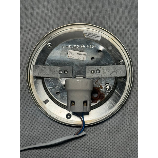 Mid-Century Limburg Glass Flush Mount Ceiling Light, 1960s For Sale - Image 9 of 13